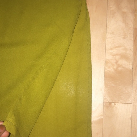 Retro Lime Green Pencil Skirt - Picture 2 of 3